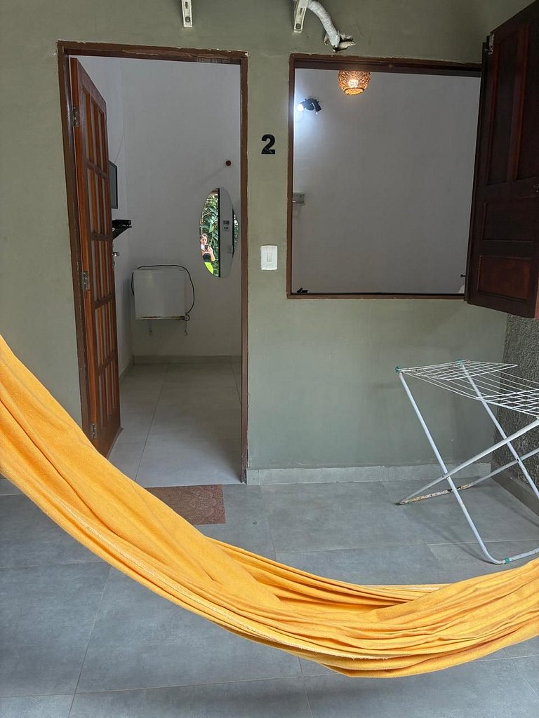 Suíte Casal 02 com varanda e rede