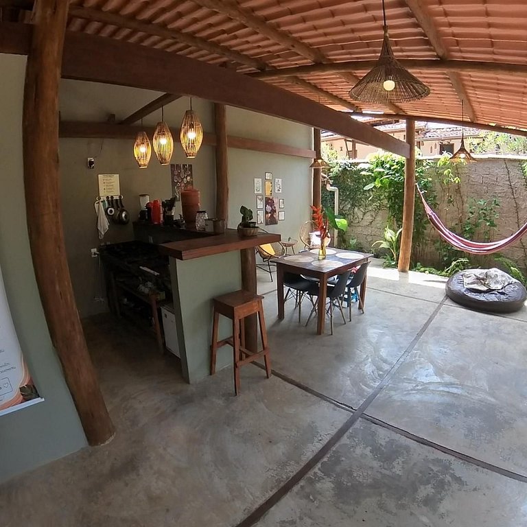 Suíte Casal 02 com varanda e rede